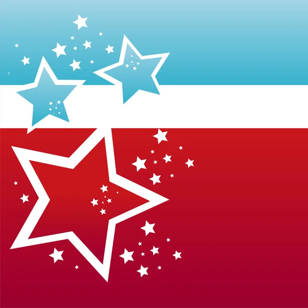 アメリカの星の背景 — ストックベクタ
