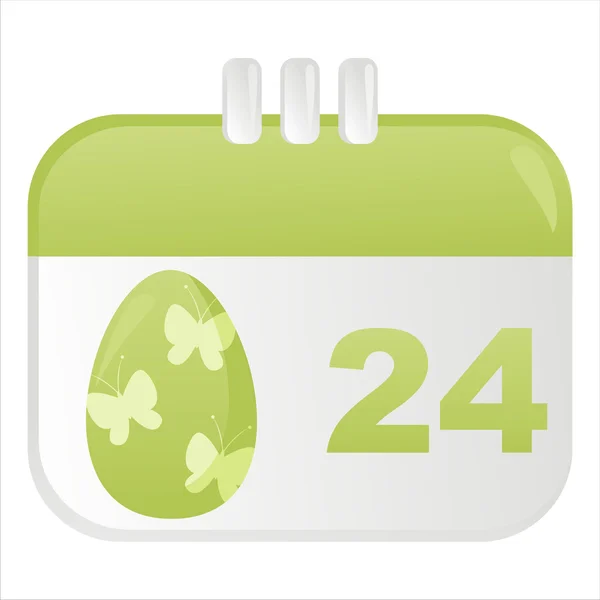 Ikona kalendarz Wielkanoc — Wektor stockowy