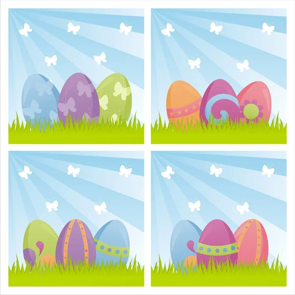 Colorful easter backgrounds — Stock Vector