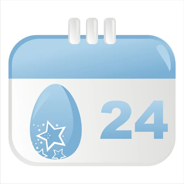Easter calendar icon — Stock Vector