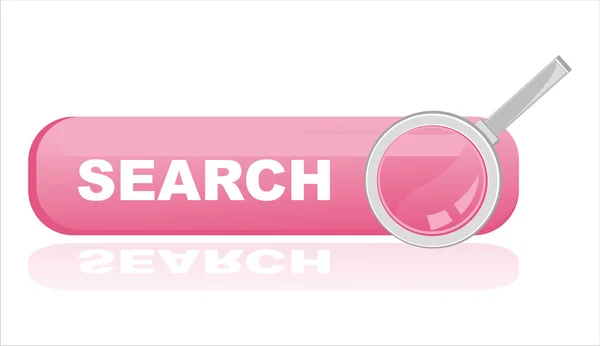 Pink search banner — Stock Vector