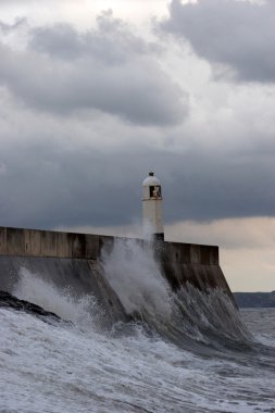 Deniz feneri kıyı şeridi Galce