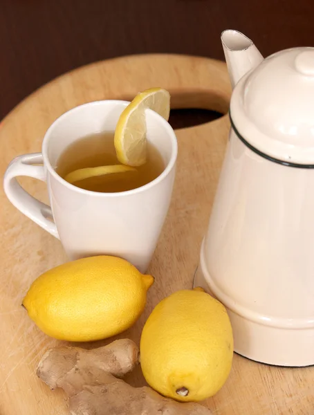 taze limon ve zencefil çayı