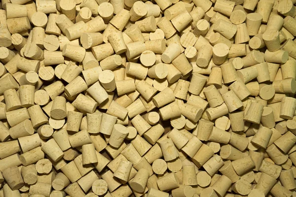 stock image Background from lots of small yellow/brown cork.