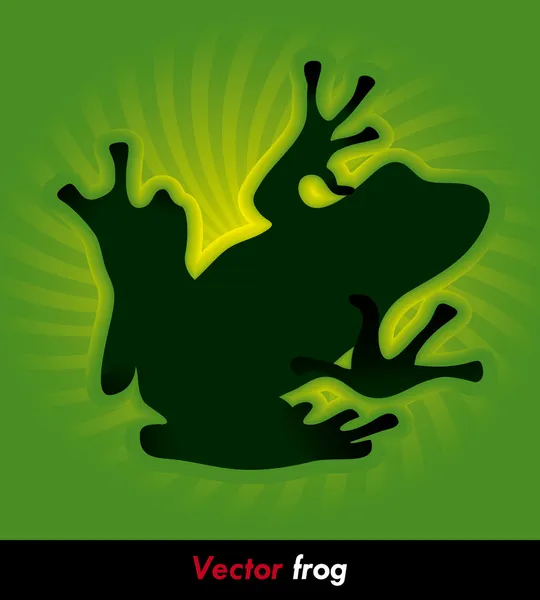 Frosch — Stockvektor