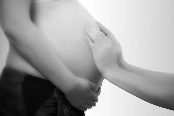 Barriga grávida — Fotografia de Stock