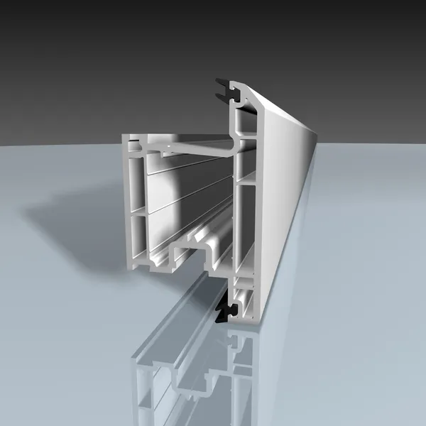 Alüminyum profil - pvc profili 3d render