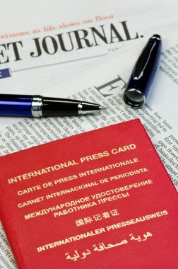 International press card clipart