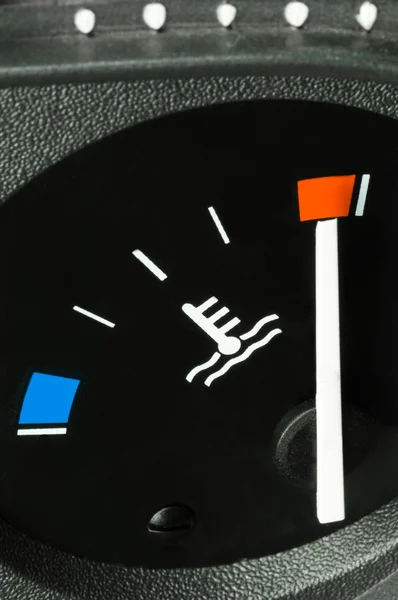 Jauge de température moteur d'une voiture — Photo