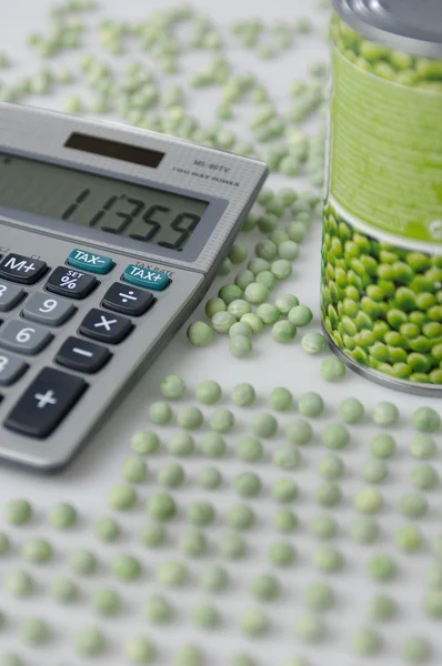 Pea counters workplace — Stock Photo, Image