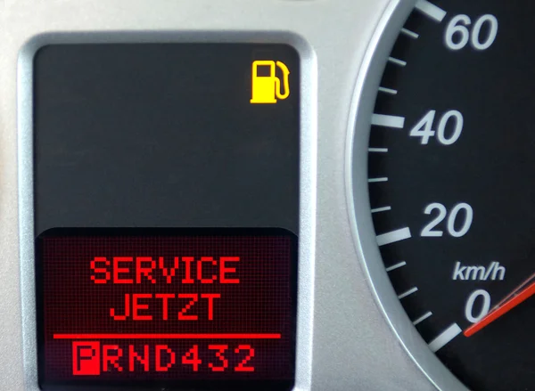 Dashboard with Service now-signalisation — Stock Photo, Image