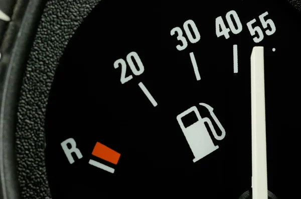 Fuel gauge of a car — Stock Photo, Image