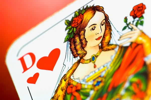 Dame of hearts — Stock Photo, Image