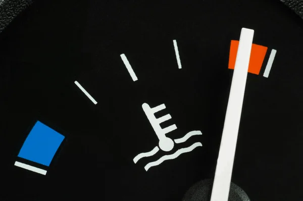 Jauge de température moteur d'une voiture — Photo