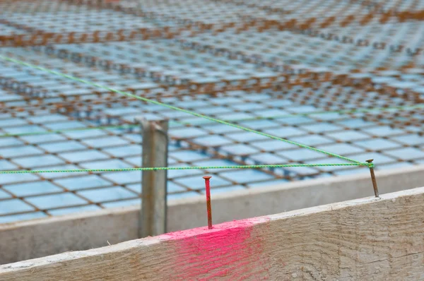 Baseplate on a construction site — Stock Photo, Image