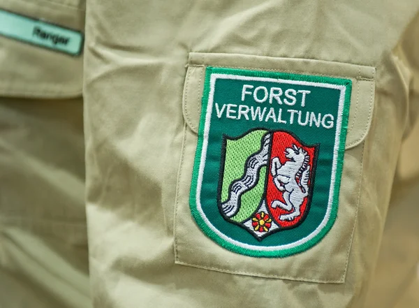 Rótulo de um guarda florestal alemão — Fotografia de Stock