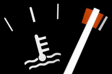 Motor temperature gauge of a car clipart