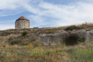 değirmen harabe kos Adası üzerinde