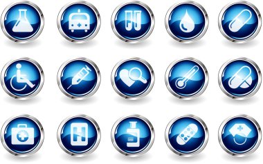 Healthcare and Pharma icons clipart