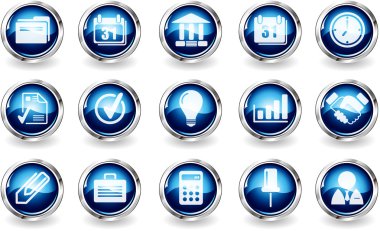 Business icons clipart