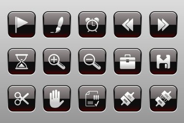 Toolbar and Interface icons clipart