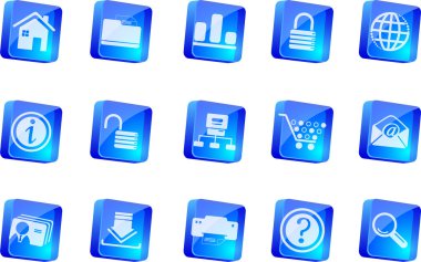 Website and internet icons clipart