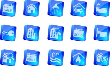 Real Estate icons clipart