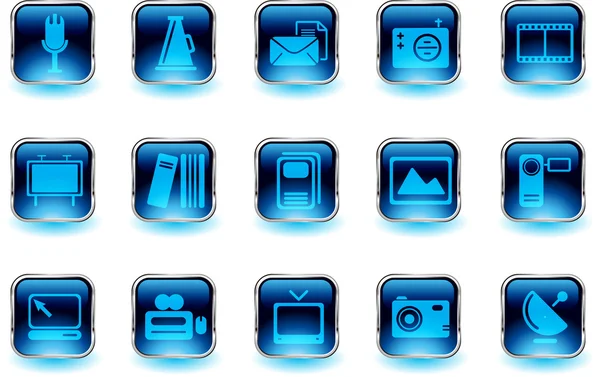 Media and Publishing icons — Stock Vector