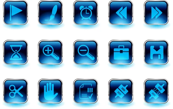 Barre d'outils et icônes Interface — Image vectorielle
