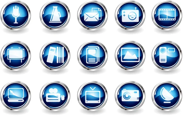 Media and Publishing icons Royalty Free Stock Vectors