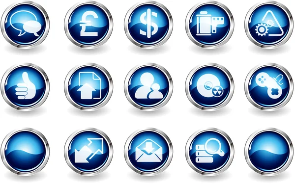 Iconen op internet Stockvector