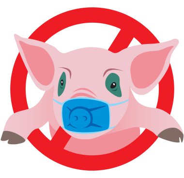 Swine flu clipart