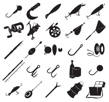 Fishing Icons Free Vector Eps Cdr Ai Svg Vector Illustration Graphic Art