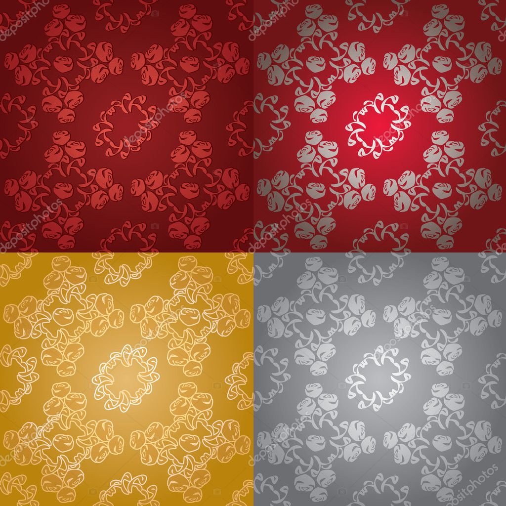 Wallpaper bouquet of roses - the colors Stock Vector Image by ©ecelop