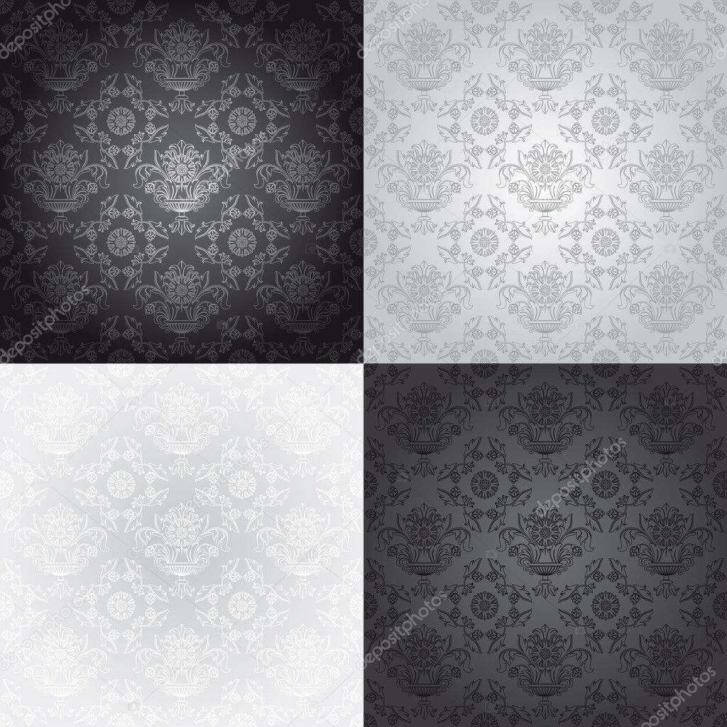 Seamless wallpaper pattern, floral