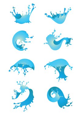 Splashing Waves and Water clipart