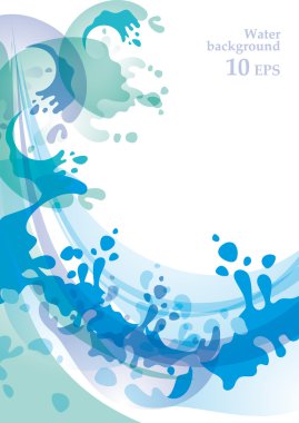 Water background 10 EPS clipart