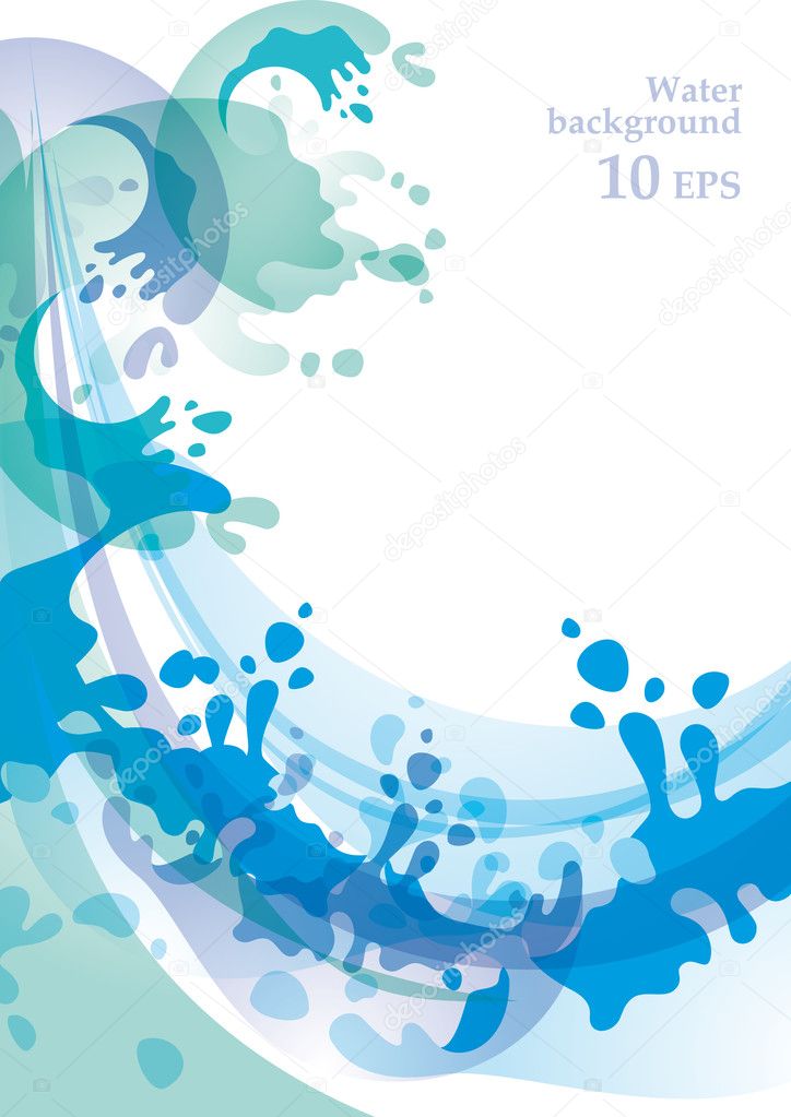 Water background 10 EPS