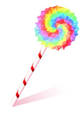 Lollipop on a white background clipart