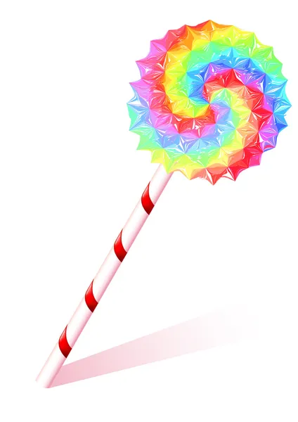白色背景上的棒棒糖 — 图库矢量图片