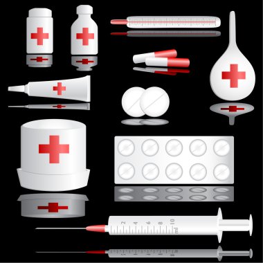 Medical icon set _1 clipart