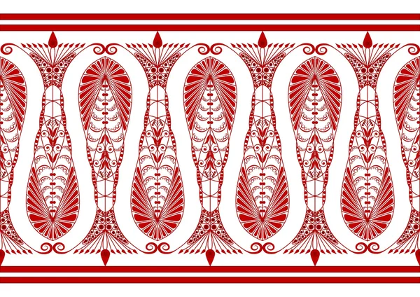 Admirable motif Claret sur fond blanc — Image vectorielle