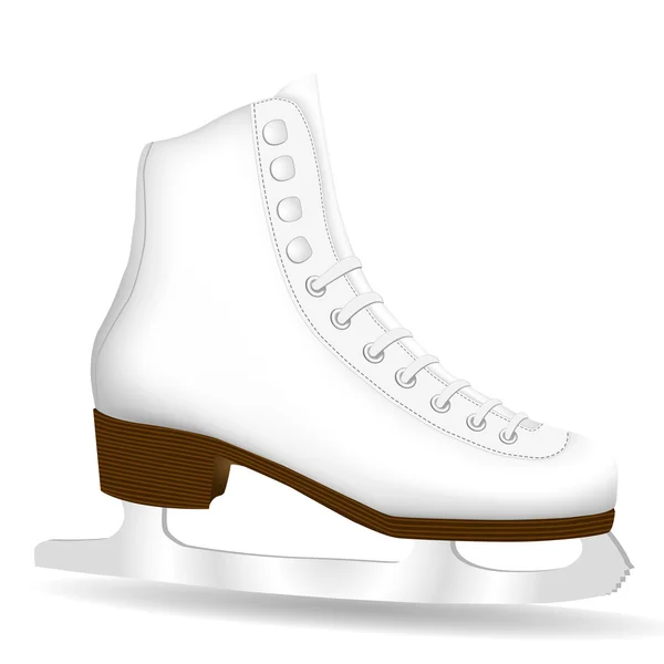 孤立したホワイト スケート — ストックベクタ