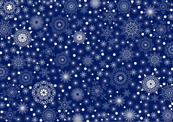 White pattern on a deep blue background — Stockvector