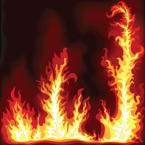 Frame of fire_1 — Stock Vector