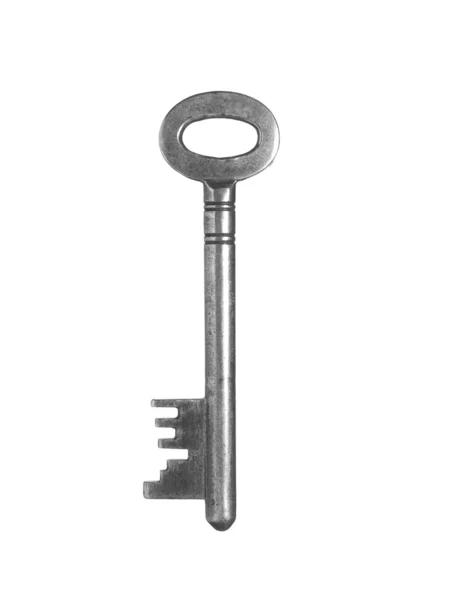Isolierter alter Schlüssel — Stockfoto