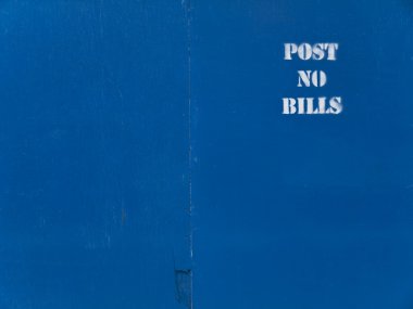 POST NO BILLS clipart