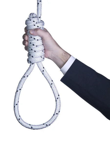 Holding the noose — Stock Photo, Image