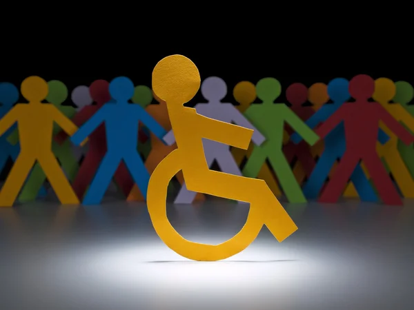 Figura della carta disabilitata — Foto Stock
