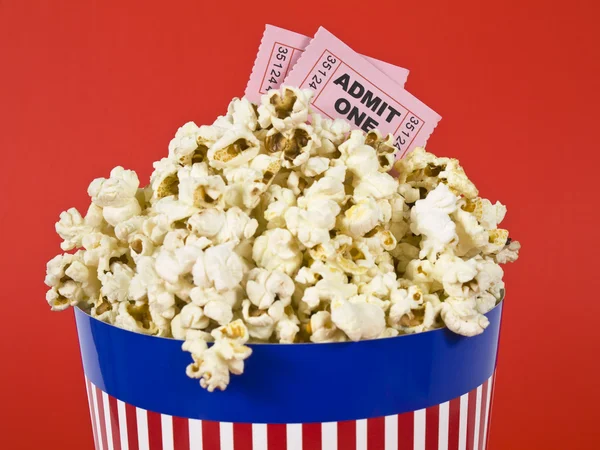 Popcorn e film — Foto Stock